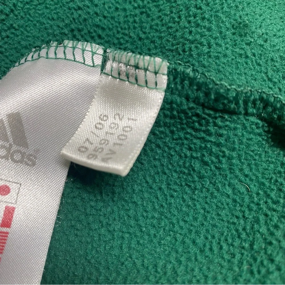 Vintage Y2K Adidas Medium Green & White Zip Up Climawarm Soccer Track Jacket - Picture 14 of 14